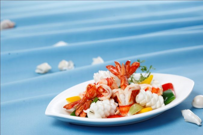 hải sản xào