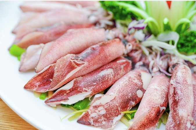 mực trứng hấp